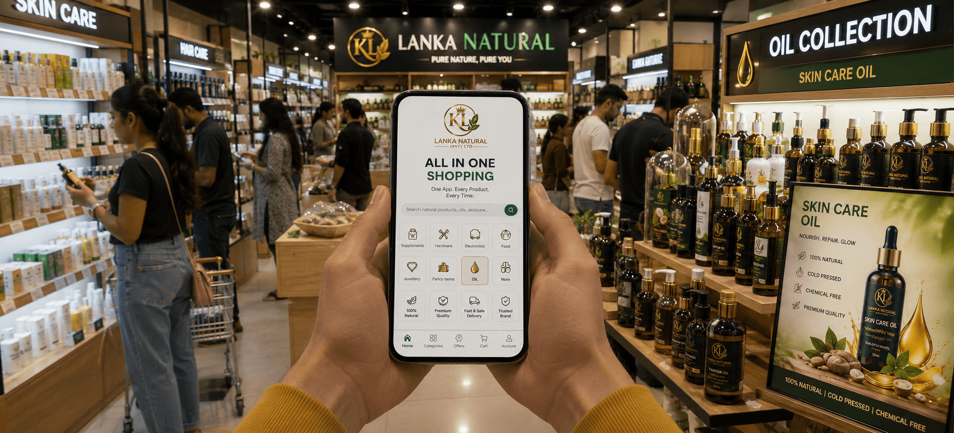 KL Lanka Natural — Multi-Category Online Marketplace. Shop supplements, hardware, electronics, food, jewellery, fancy items, stationery, and other general products. Fast delivery to Sri Lanka, Europe, and worldwide.